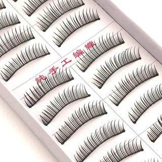 False Eyelashes (10 Pairs) #112 112 - Black - One Size