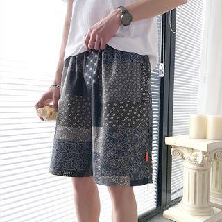 Panel Straight-cut Shorts
