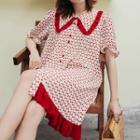 Cherry Short-sleeve Shirt Dress