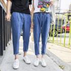 Couple Matching Cropped Harem Jeans