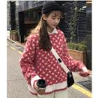 Collared Patterned Sweater