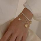 Faux Pearl Layered Bracelet Bracelet - One Size