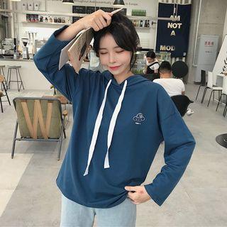 Printed Hoodie Blue - One Size