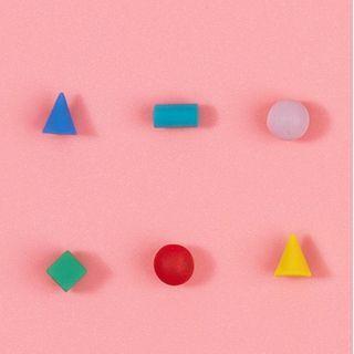 Geometric Stud Earring 1 Pair - 925silver Earring - One Size