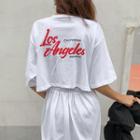 Los Angeles Letter Maxi T-shirt Dress
