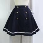 Sailor Collar Short-sleeve Playsuit