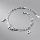 Branches Rhinestone Layered Bracelet S925 Silver - Bracelet - Silver - One Size