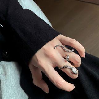 Alloy Snake Open Ring Ring - Silver - One Size