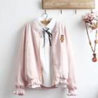 Embroidered Zip Jacket / Blouse / Set