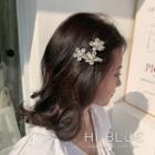 Rhinestone Flower Hair Clip Set