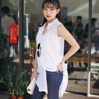 Sleeveless Linen Top