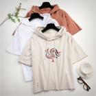 Hooded Embroidery Top