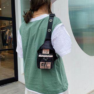 Rabbit Print Nylon Sling Bag