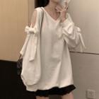 Bow Cutout Sweatshirt