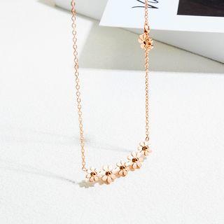 Flower Necklace 1606 - As Shown In Figure - One Size