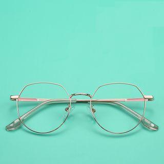 Geometric Alloy Eyeglasses Frame