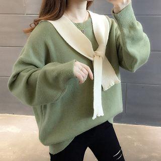 Scarfed Sweater