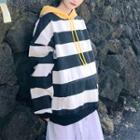 Color Block Hoodie Stripe - One Size