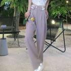 High-waist Two Tone Pants