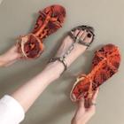 Snake Print Sandals