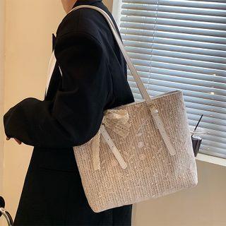Braided Lace Tote Bag