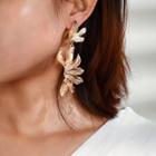 Floral Earring 9127 - 1 Pair - Gold - One Size