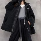 Fleece Zip Jacket Black - One Size