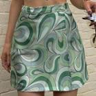 High Waist Print Miniskirt