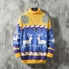 Long-sleeve Cartoon Embroidered Sweater