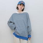 Striped Hoodie Stripe - Blue - One Size