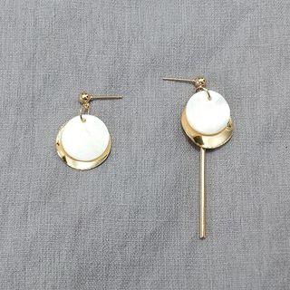 Asymmetric Disc Earring / Clip-on Earring