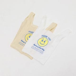 Smile Polyester Shopper Bag