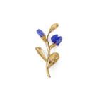 Fashion Temperament Plated Gold Flower Plant Brooch Golden - One Size