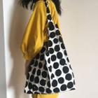 Polka Dot Canvas Shopper Bag Dot - Black & White - One Size