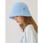 Logo-embroidered Terry Bucket Hat Blue - One Size