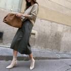 Oversized Sheepskin Clutch