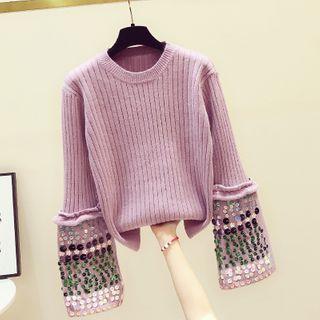 Sequined Accent Sweater