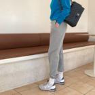 Ribbed Jogger Sweatpants Gray - One Size