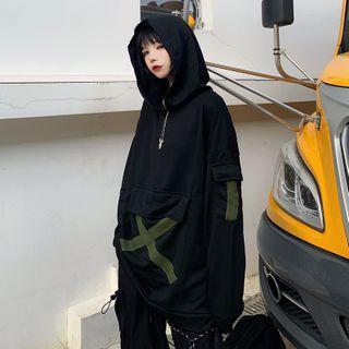 Cargo Hoodie Black - One Size