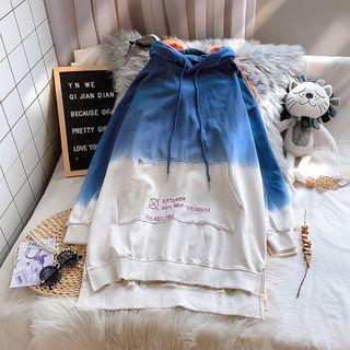 Lettering Ombre Hoodie