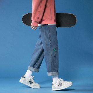 Straight-cut Loose-fit Jeans