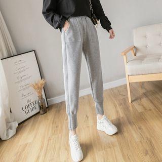 Side Zip Fleece Lined Sweatpants