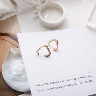 Cutout Stud Earring