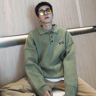 Loose-fit Polo Sweater