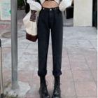 High-waist Loose Fit Tapered Jeans