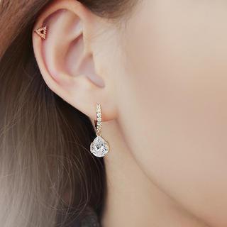 Rhinestone Teardrop Earrings