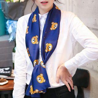 Bear-print Light Scarf