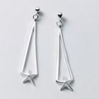 Star Drop Dangle Earring 1 Pair - S925 Sterling Silver Earring - One Size
