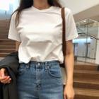 Plain Relaxed-fit T-shirt