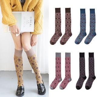 Vintage Floral Mid-calf Stocking